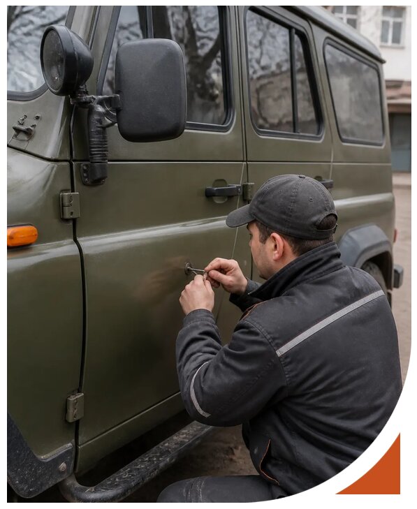 Профессиональное вскрытие автомобиля УАЗ без повреждений в Бийске